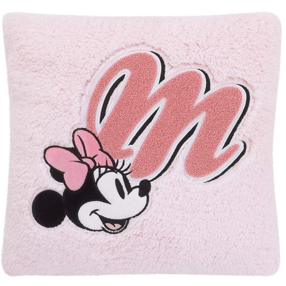 Minnie Mouse With M Plush Decorative Pillow